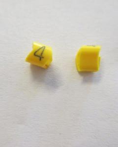 Cable noticeable clip 1-3 yellow/black 4   diameter 2.5-5mm